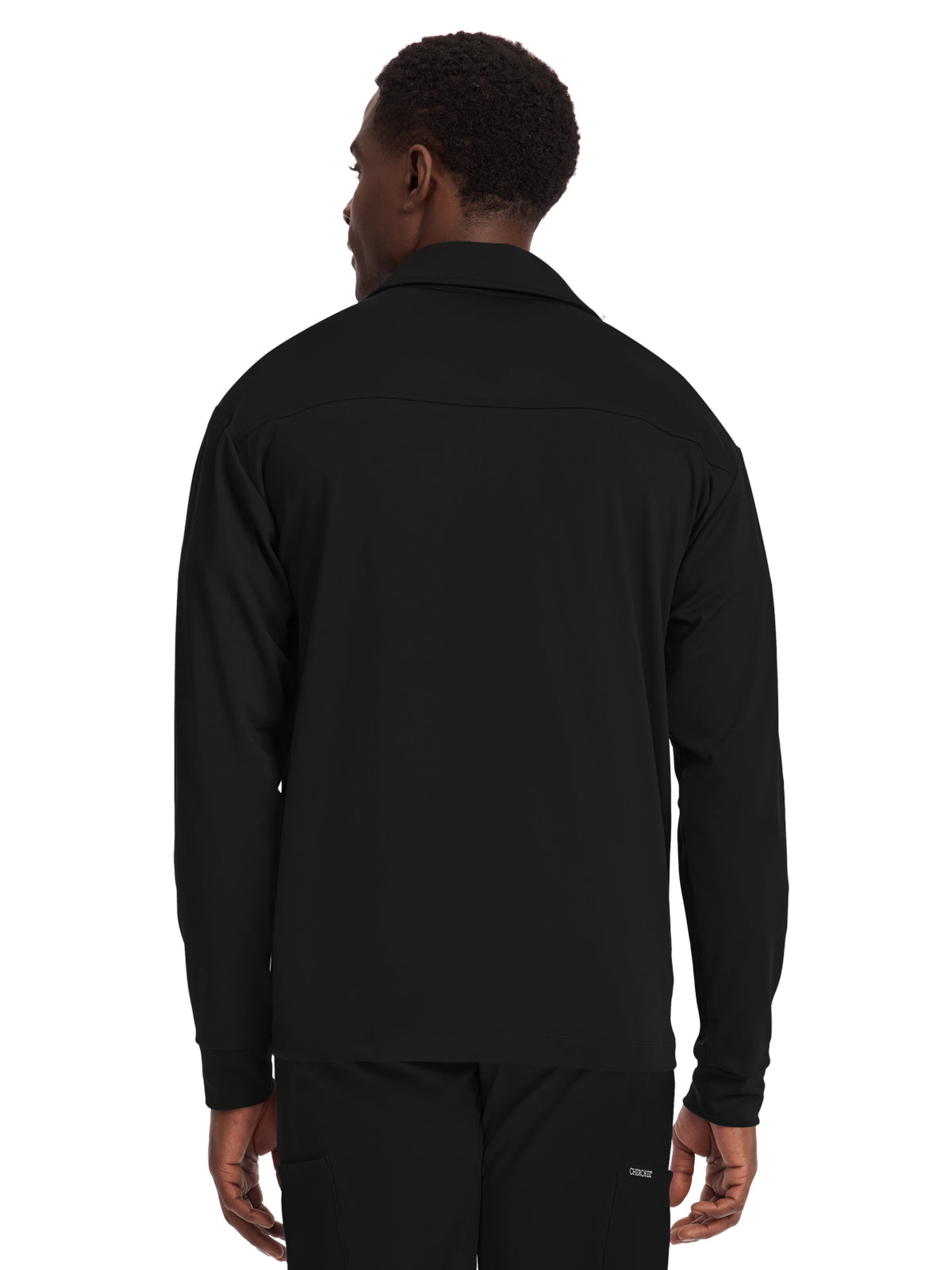 Men's 3-Pocket Warm-Up Jacket - CK354 - Black