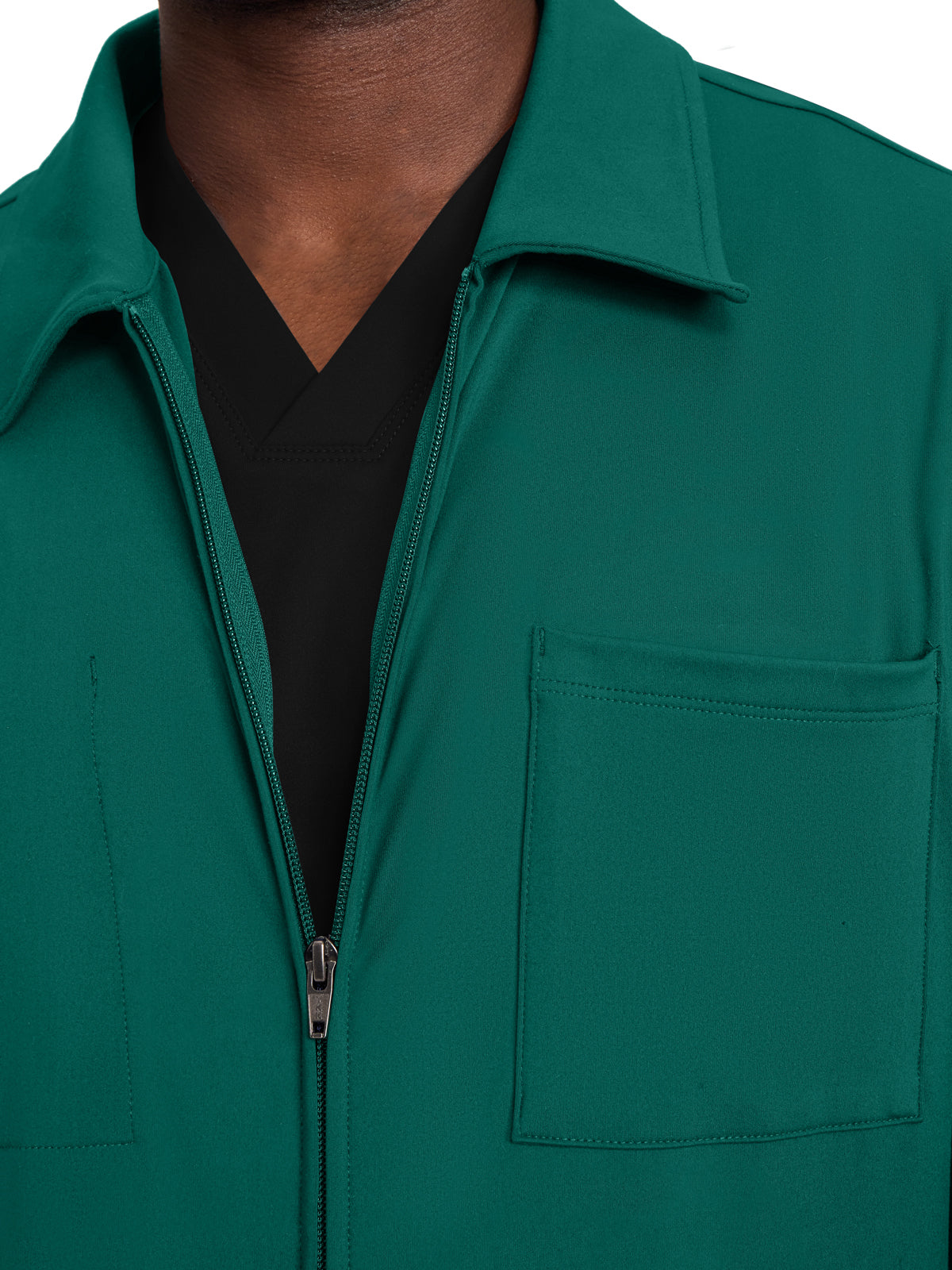 Men's 3-Pocket Warm-Up Jacket - CK354 - Hunter
