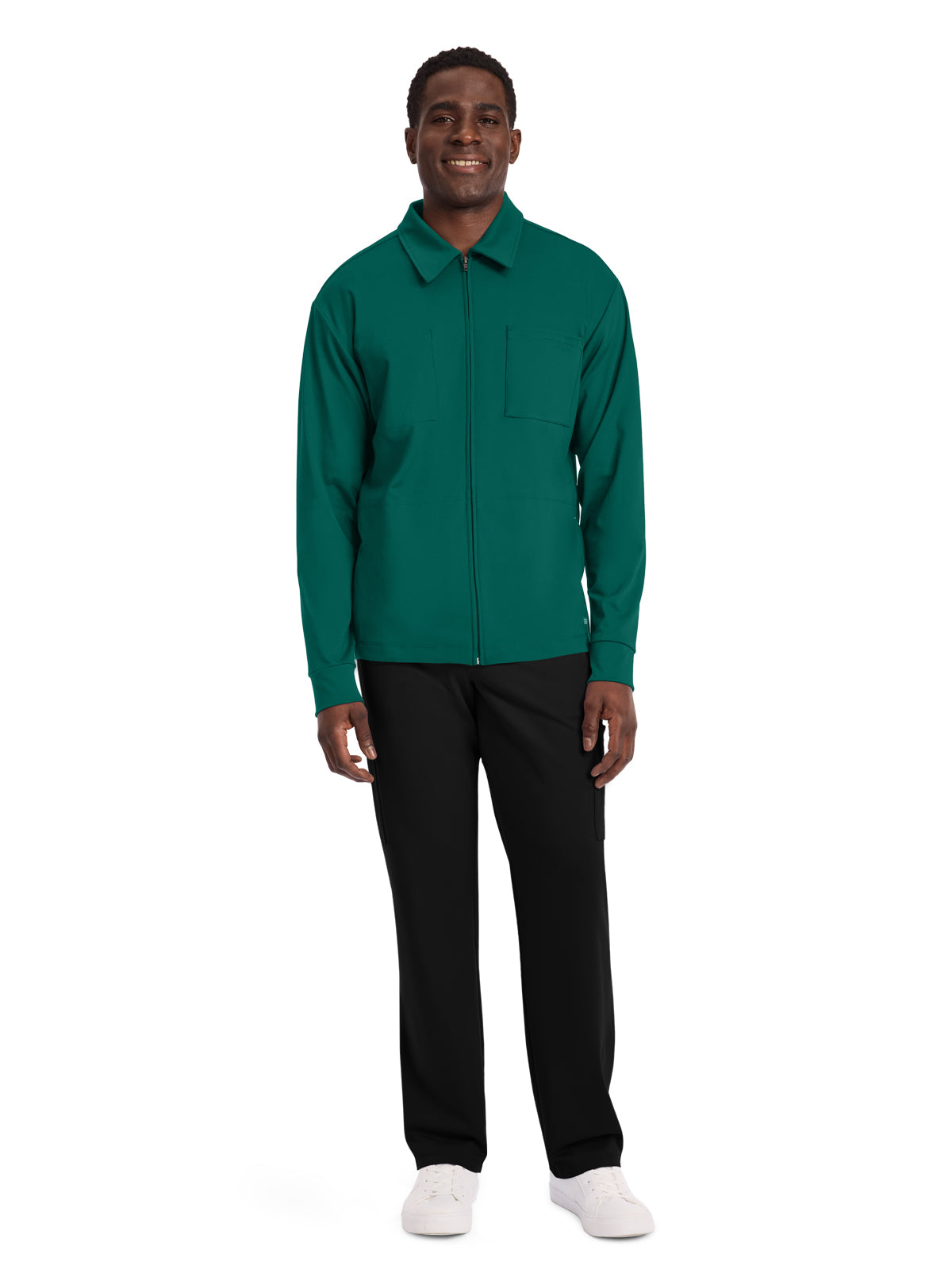 Men's 3-Pocket Warm-Up Jacket - CK354 - Hunter
