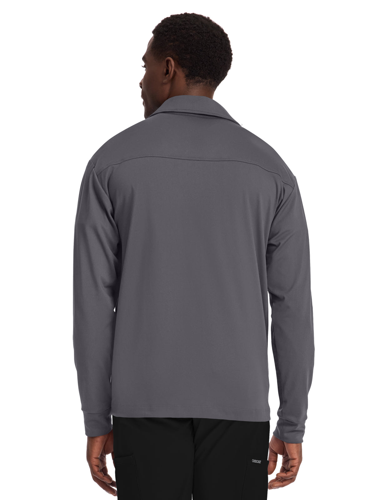 Men's 3-Pocket Warm-Up Jacket - CK354 - Pewter