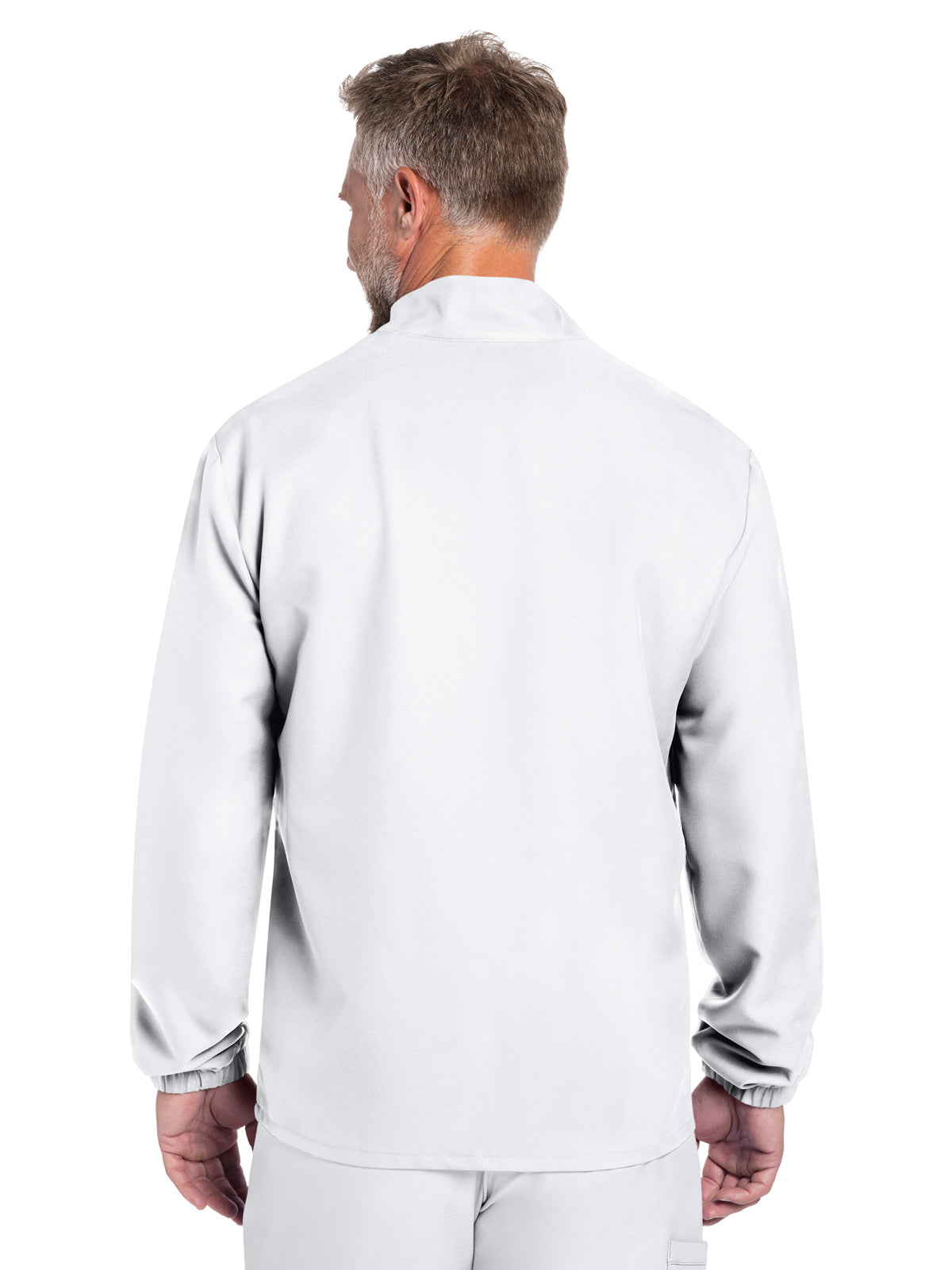 Men's 2-Pocket Zip Front Jacket - CK359A - White