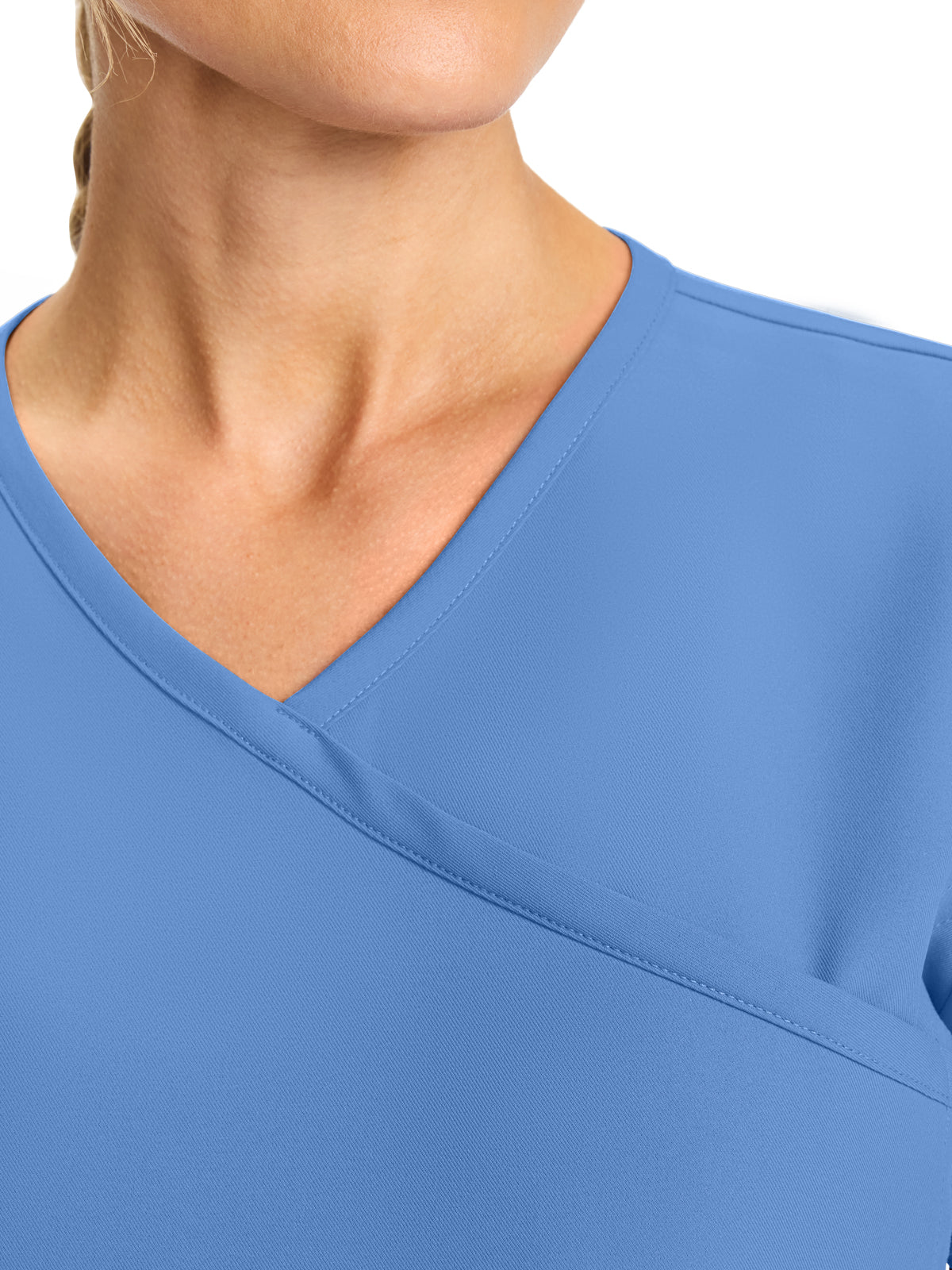 Women's 2-Pocket Maternity V-Neck Top - CK701A - Ciel
