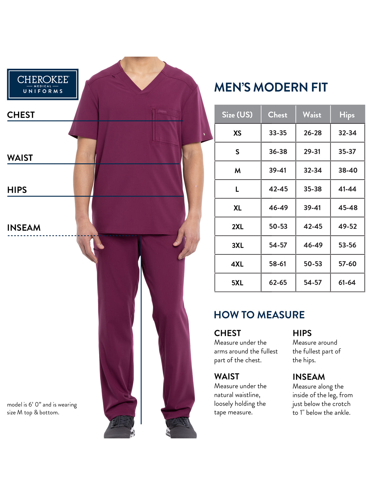 Men's 3-Pocket V-Neck Top - CK729 - Pewter