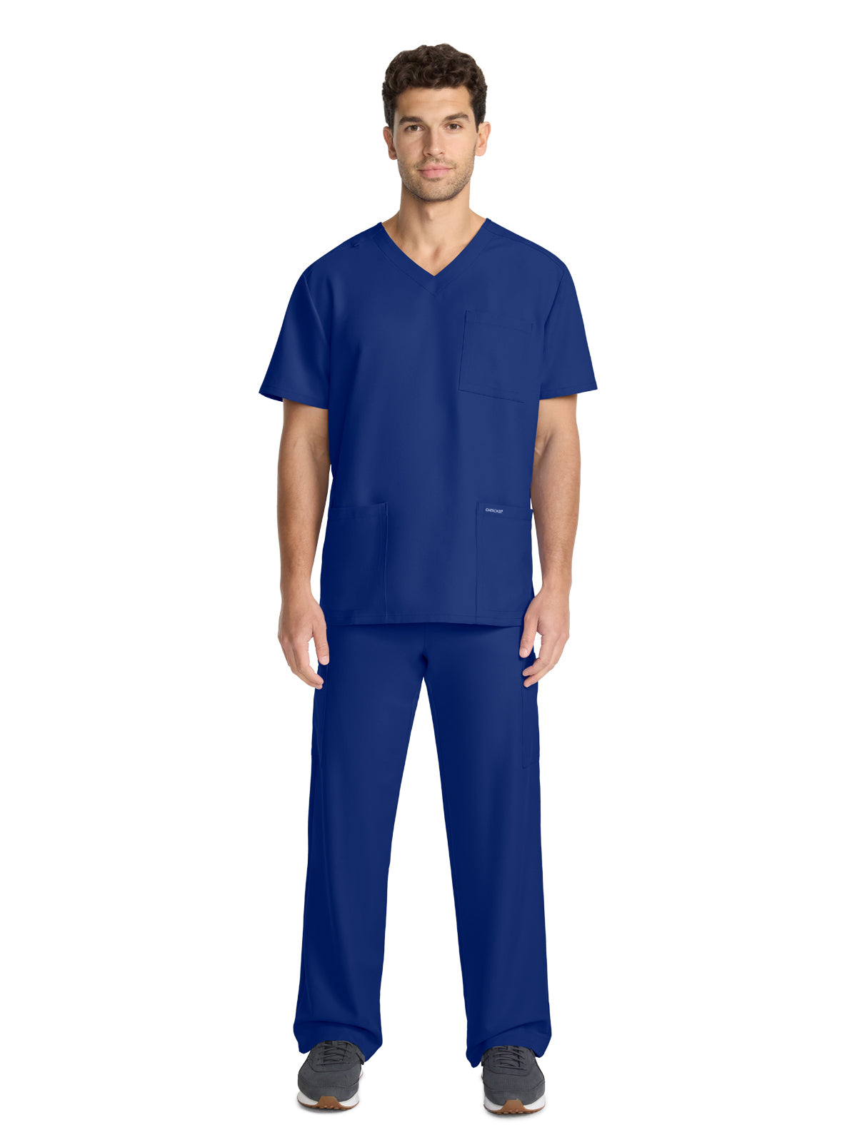 Men's 3-Pocket Tuck-In V-Neck Top - CK783A - Galaxy Blue
