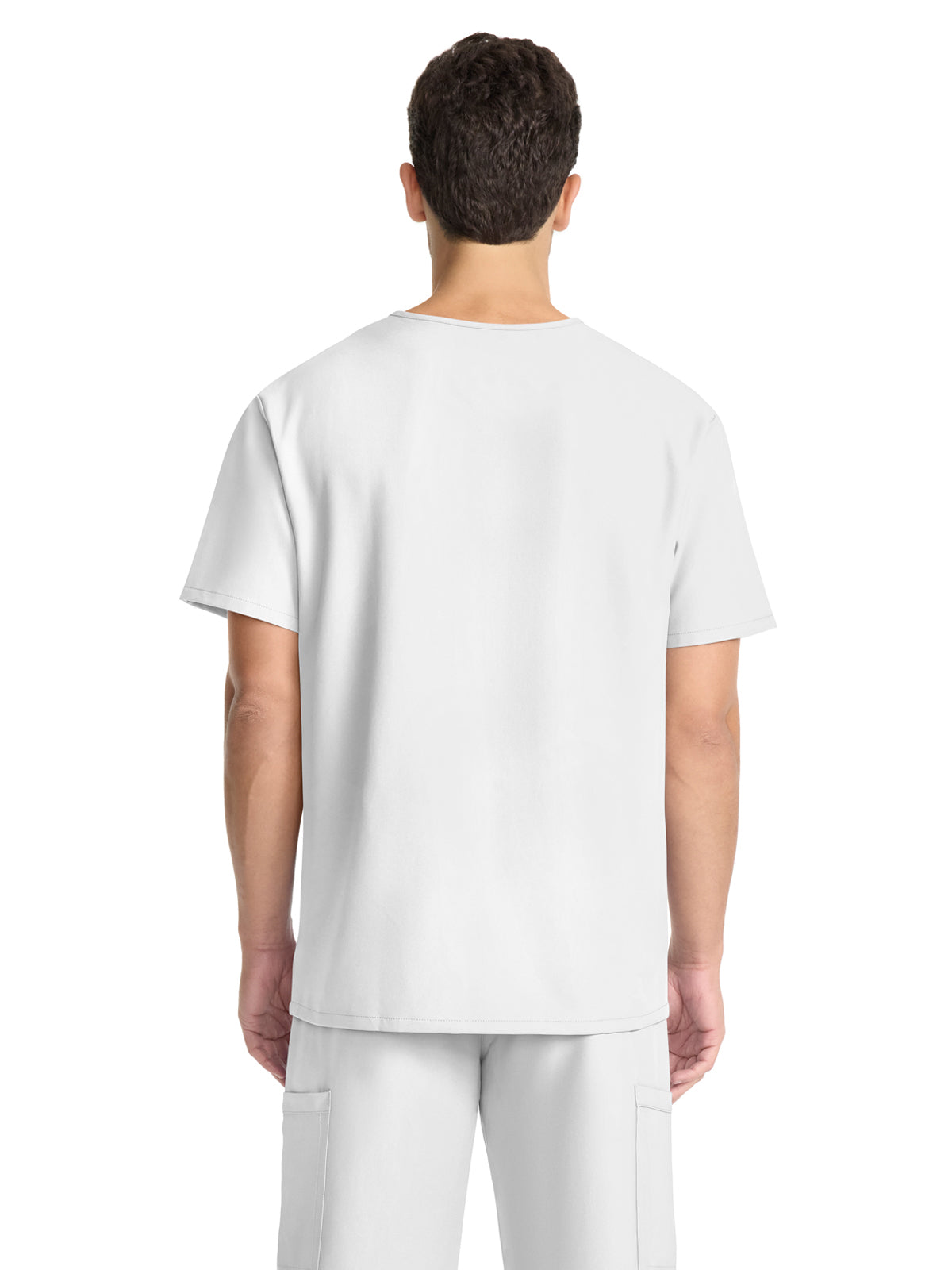 Men's 3-Pocket Tuck-In V-Neck Top - CK783A - White
