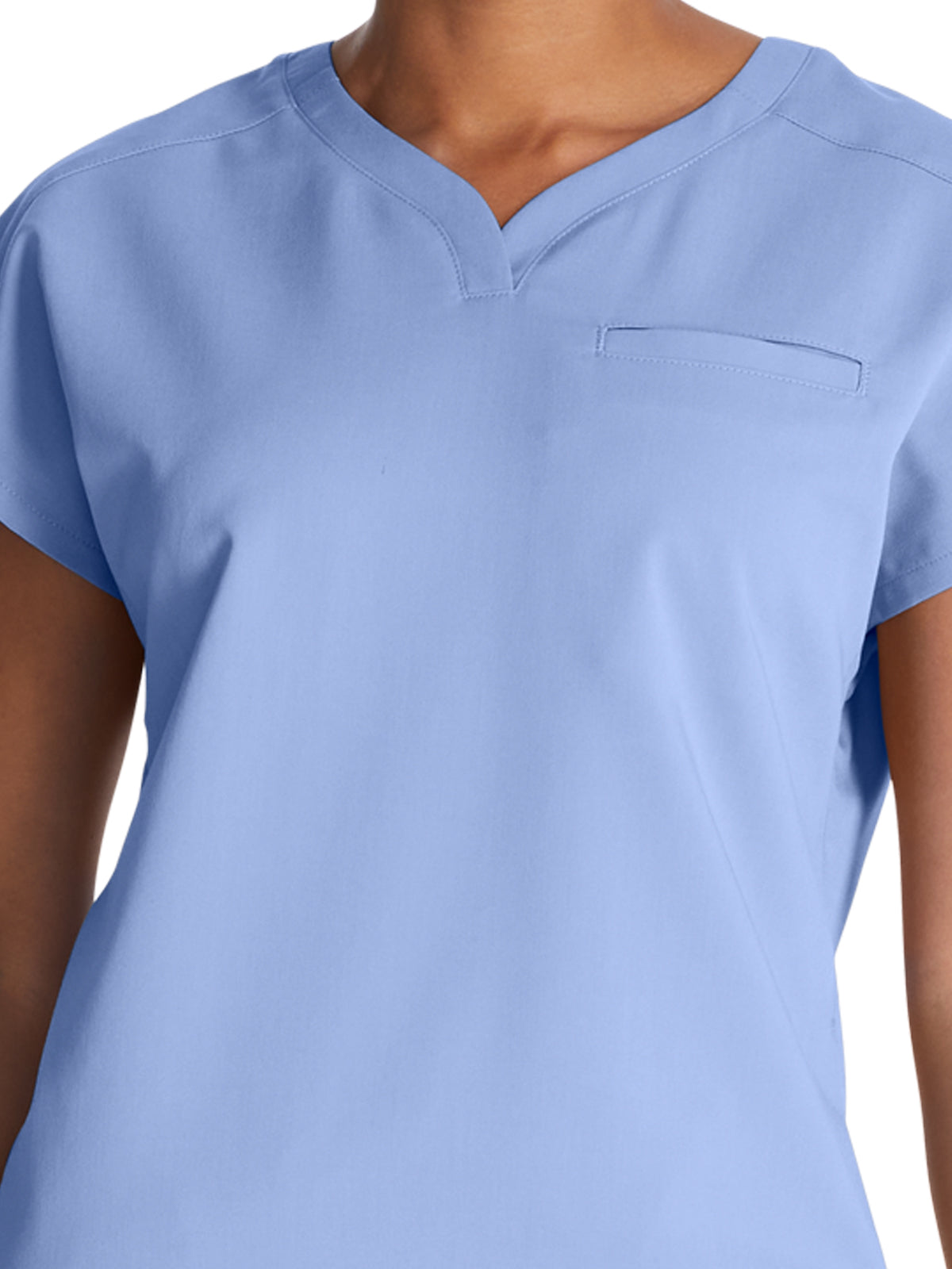 Women's V-Neck Top - CK836A - Blissful Sky