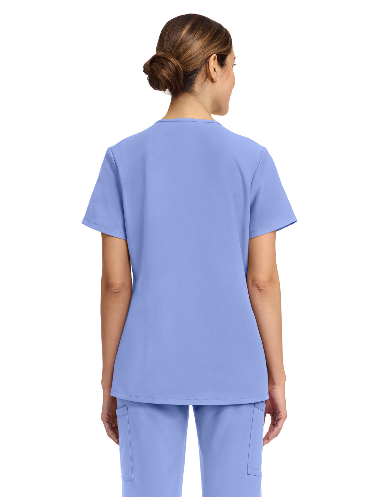 Women's 2-Pocket Snap-Front Top - CK844A - Ciel