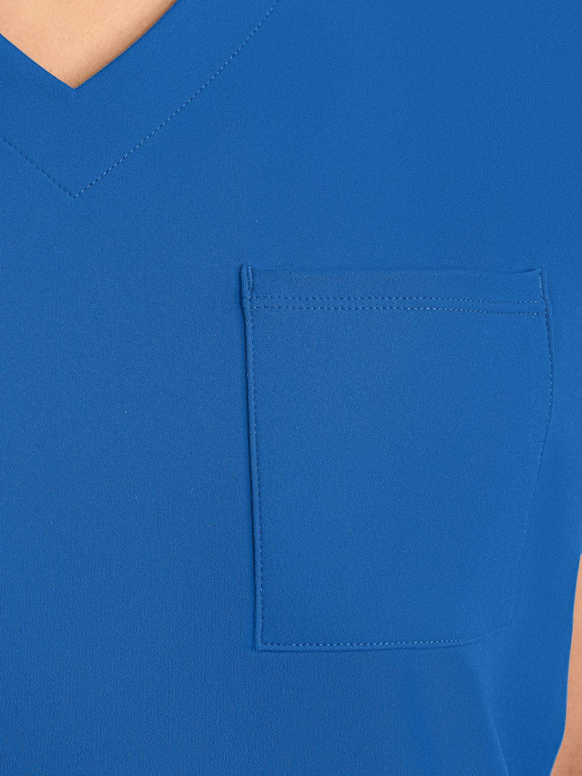 Women's 3-Pocket V-Neck Tunic Top - CK863 - Royal