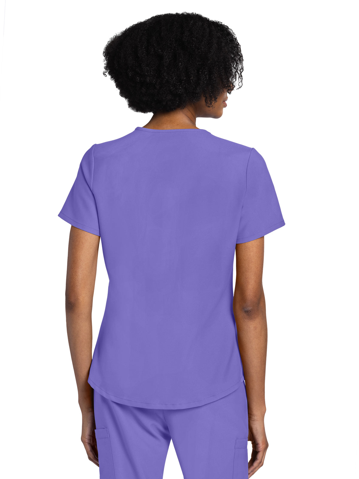 Women's 3-Pocket V-Neck Top - CK961A - Electric Lavender