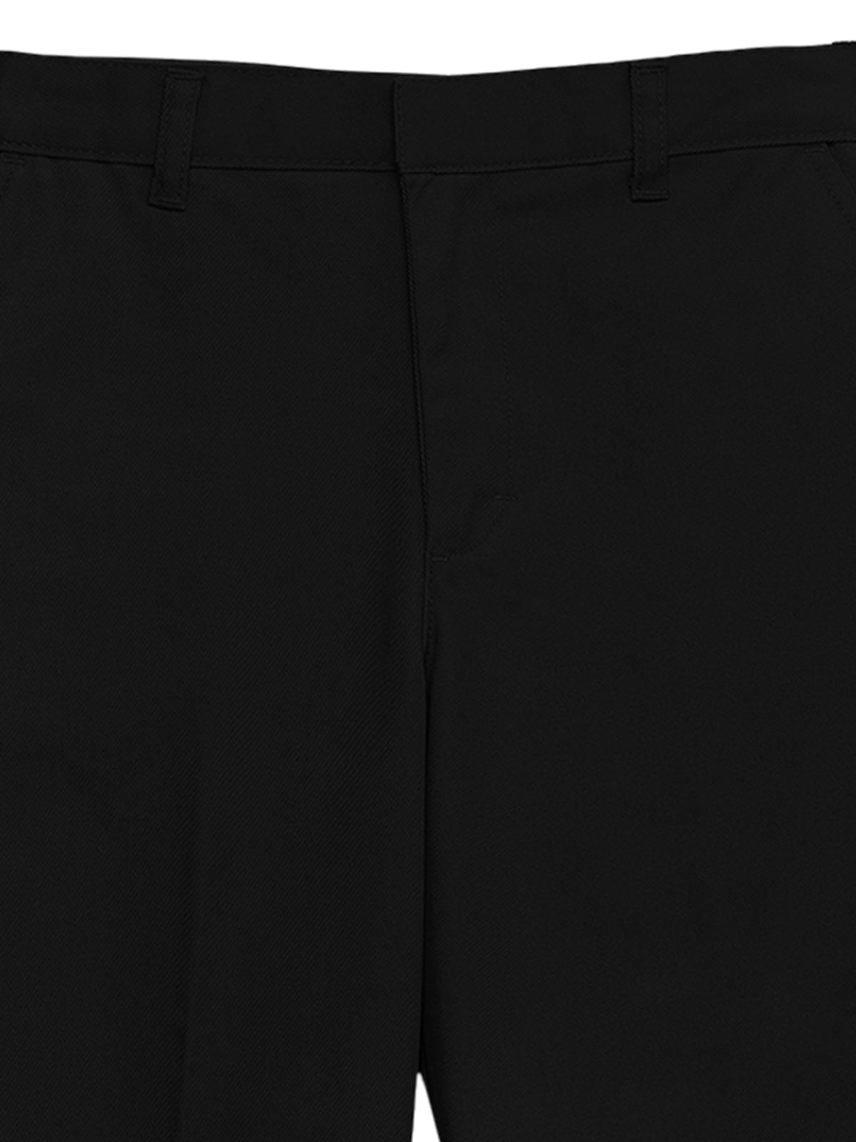 Boy's 4-Pocket Flat Front Husky Pant - CR032H - Black
