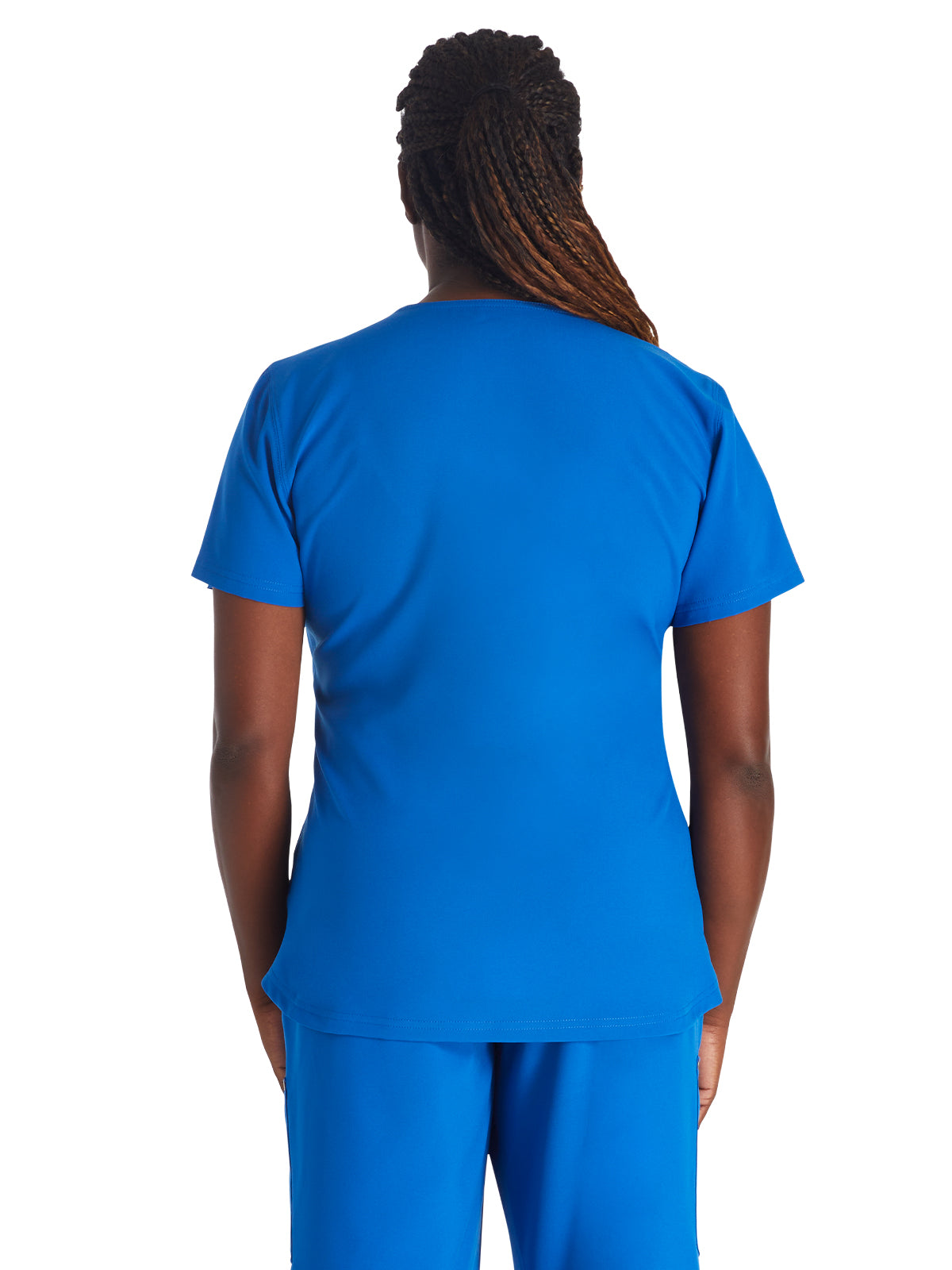Women's 1-Pocket Henley Top - DK681 - Royal