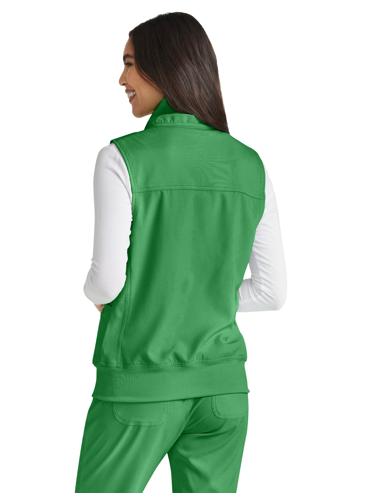 Women's Zip Front Vest - HS500 - Kelly Green