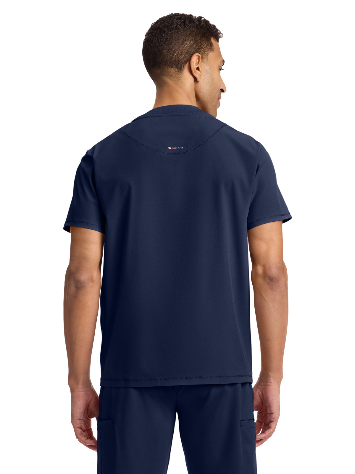 Men's 3-Pocket V-Neck Top - IN628A - Navy
