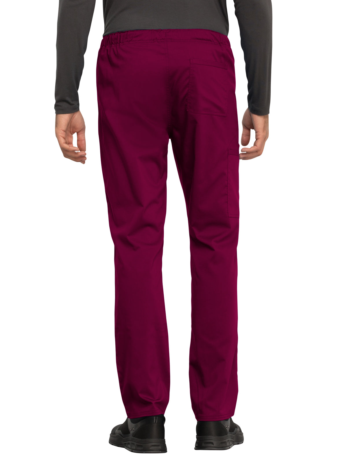 Unisex 4-Pocket Tapered Leg Drawstring Pant - WW020 - Wine