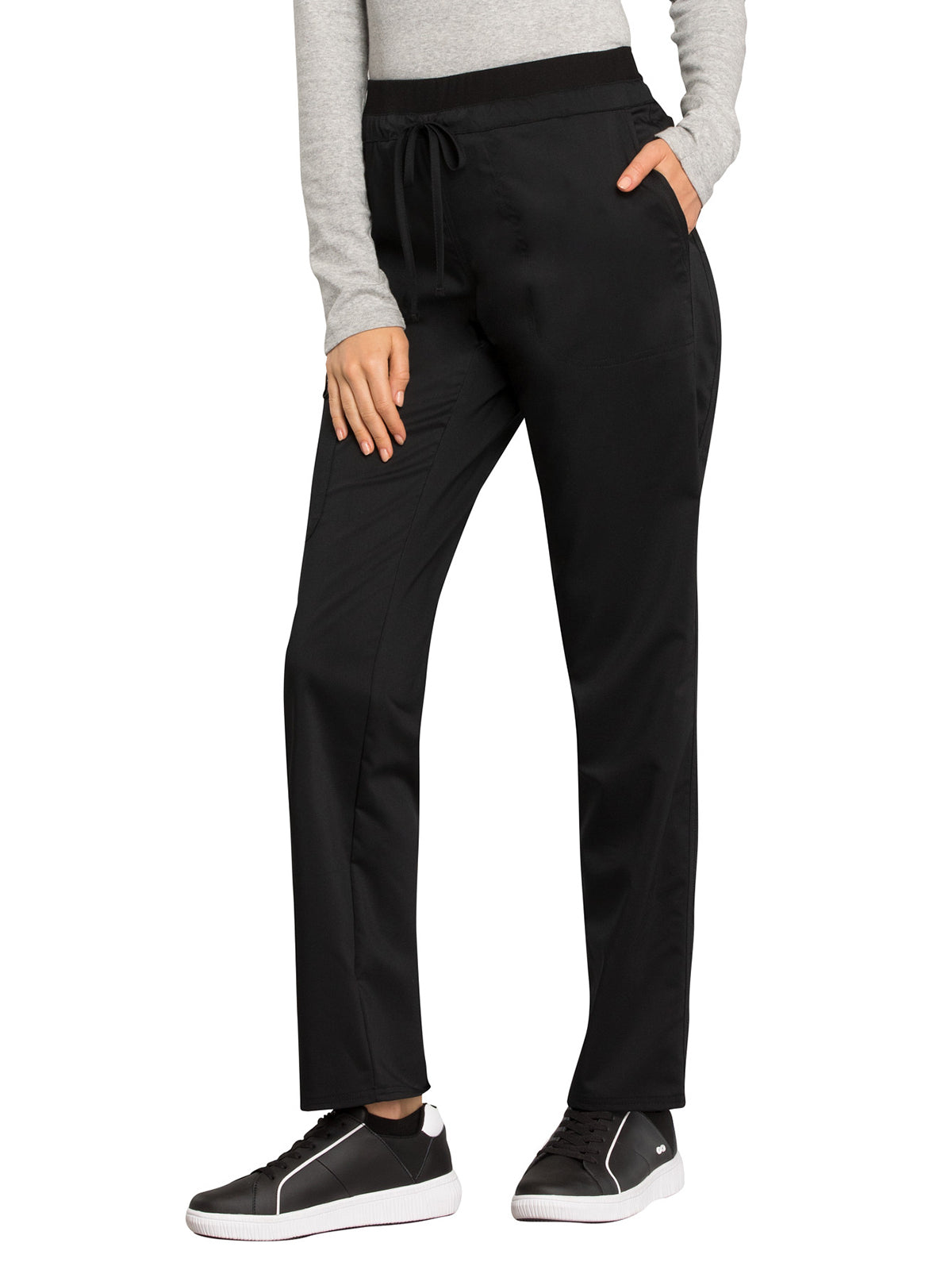 Women's 5-Pocket Tapered Leg Pant - WW105 - Black