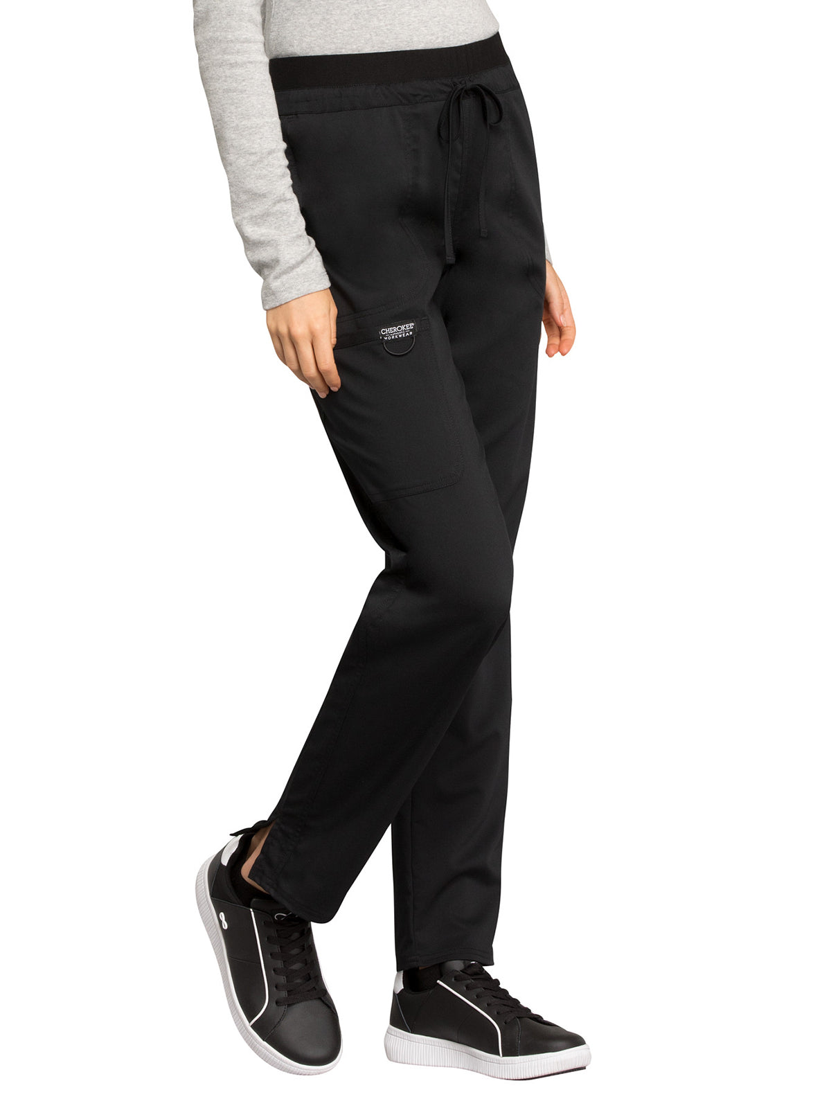 Women's 5-Pocket Tapered Leg Pant - WW105 - Black