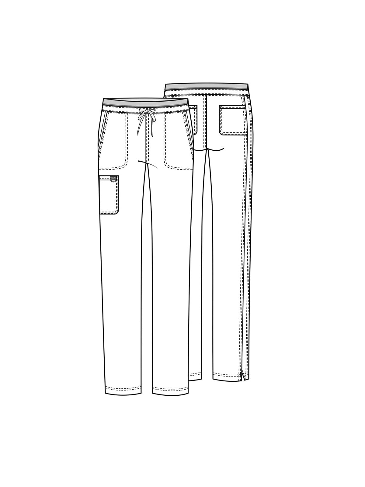 Women's 5-Pocket Tapered Leg Pant - WW105 - Black