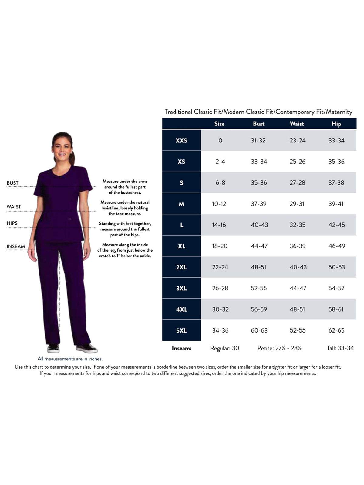 Women's 4-Pocket Mid Rise Straight Leg Pull-on Pant - WW110 - Navy