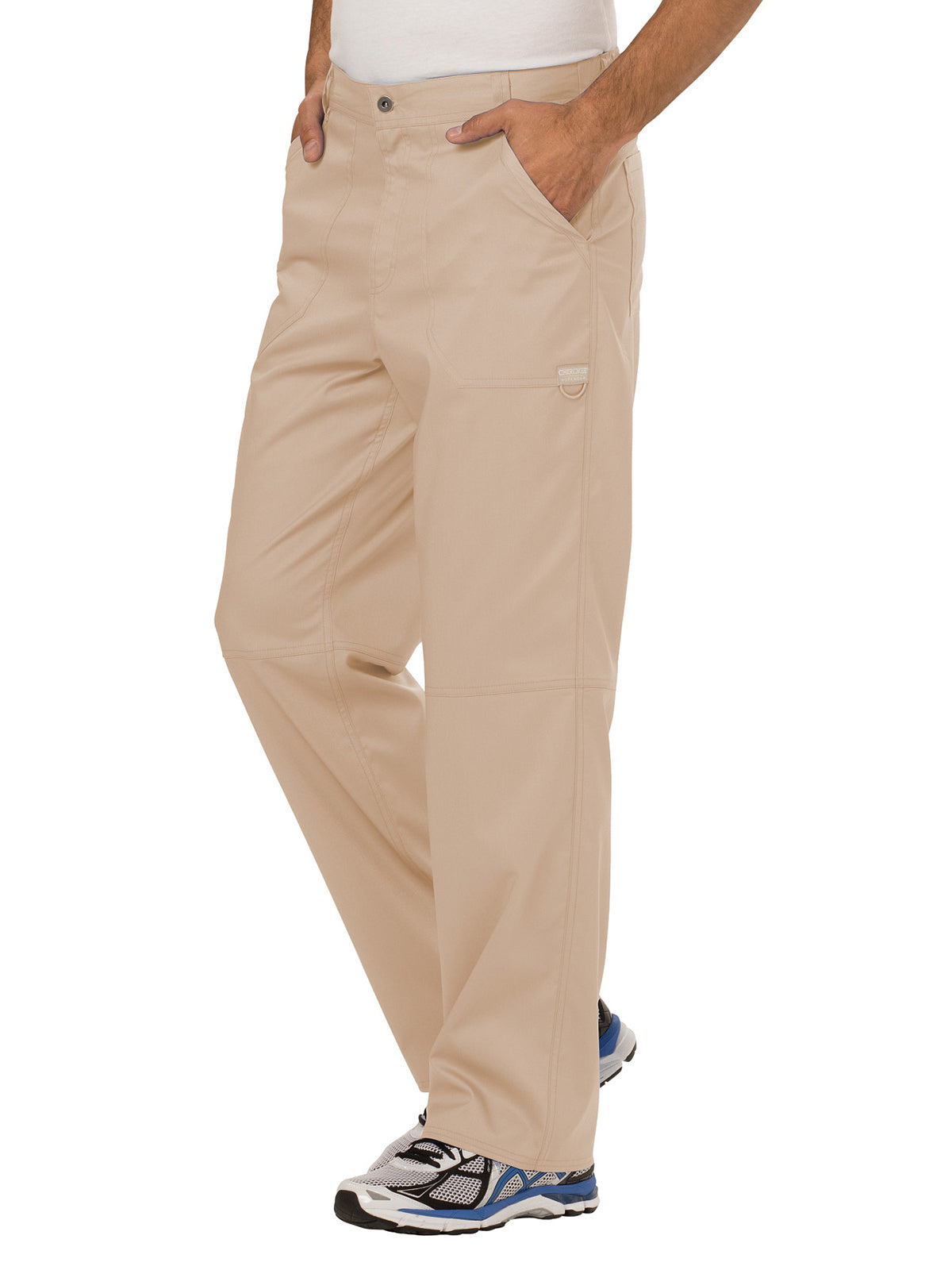 Men's 7-Pocket Fly Drawstring Front Pant - WW140 - Khaki