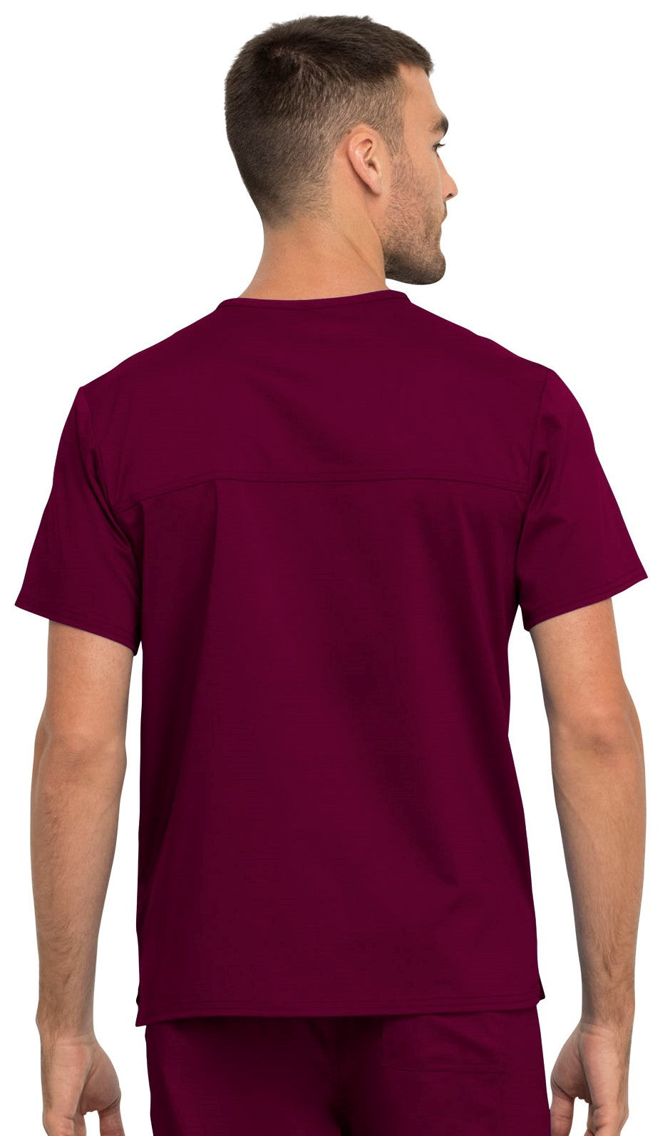 Unisex 1-Pocket Tuckable V-Neck Top - WW625 - Wine