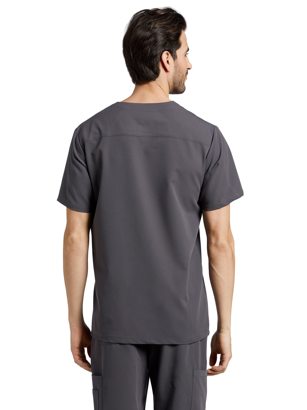 Men's 2-Pocket Tuckable V-Neck Top - 2206 - Dark Pewter