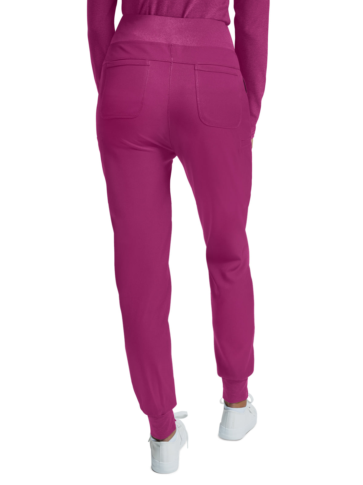 Women's Knitted Waistband Jogger Pant - WB420 - Electric Purple