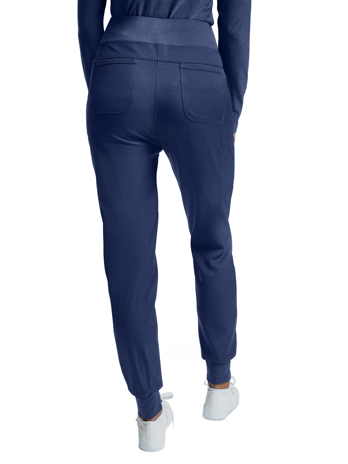 Women's Knitted Waistband Jogger Pant - WB420 - Navy