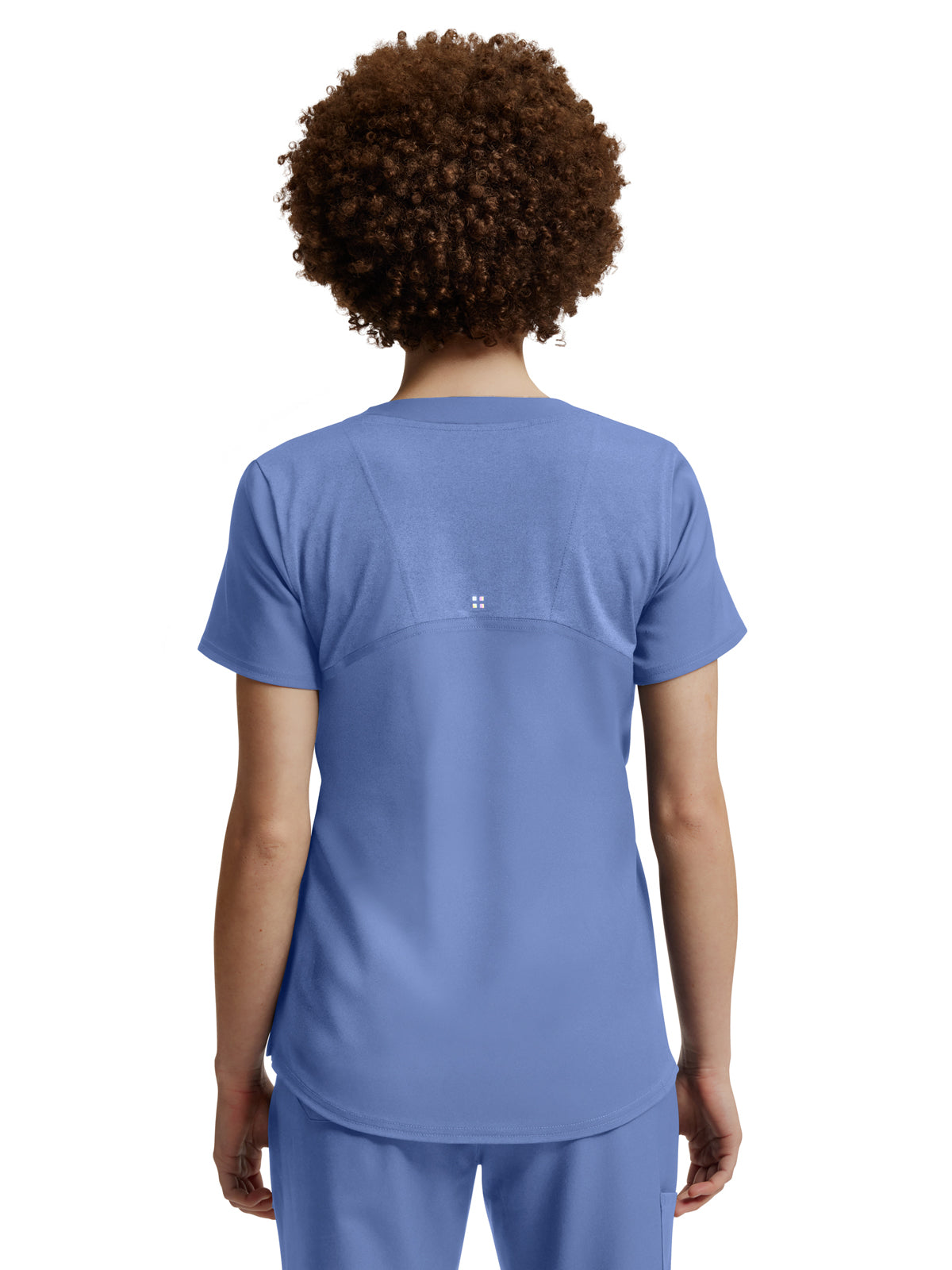 Women's Curved V-Neckline Top - WT121 - Ceil
