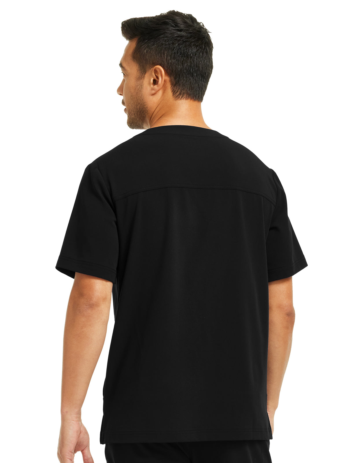 Men's 4-Pocket V-Neck Top - WT151 - Black