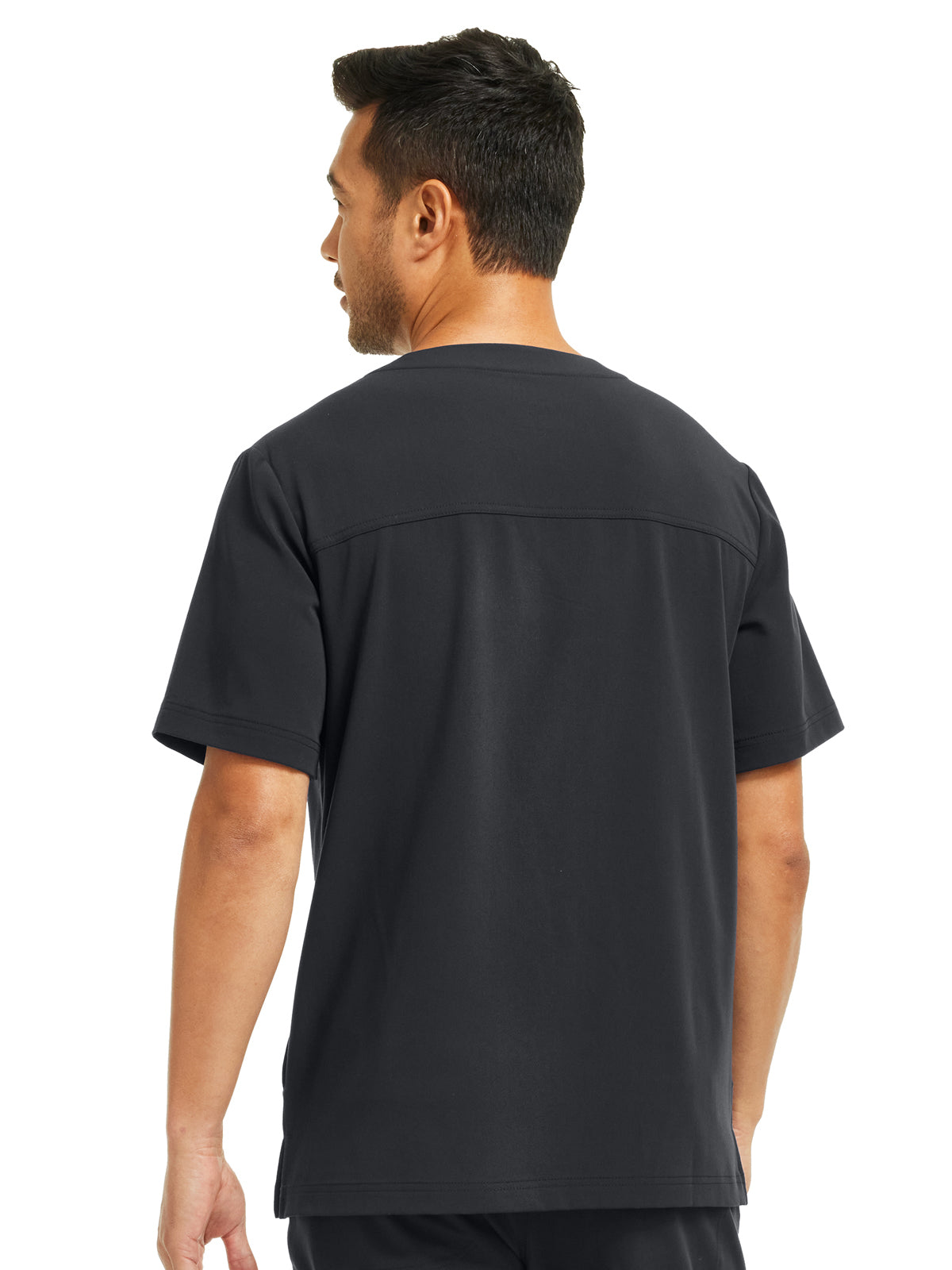Men's 4-Pocket V-Neck Top - WT151 - Pewter