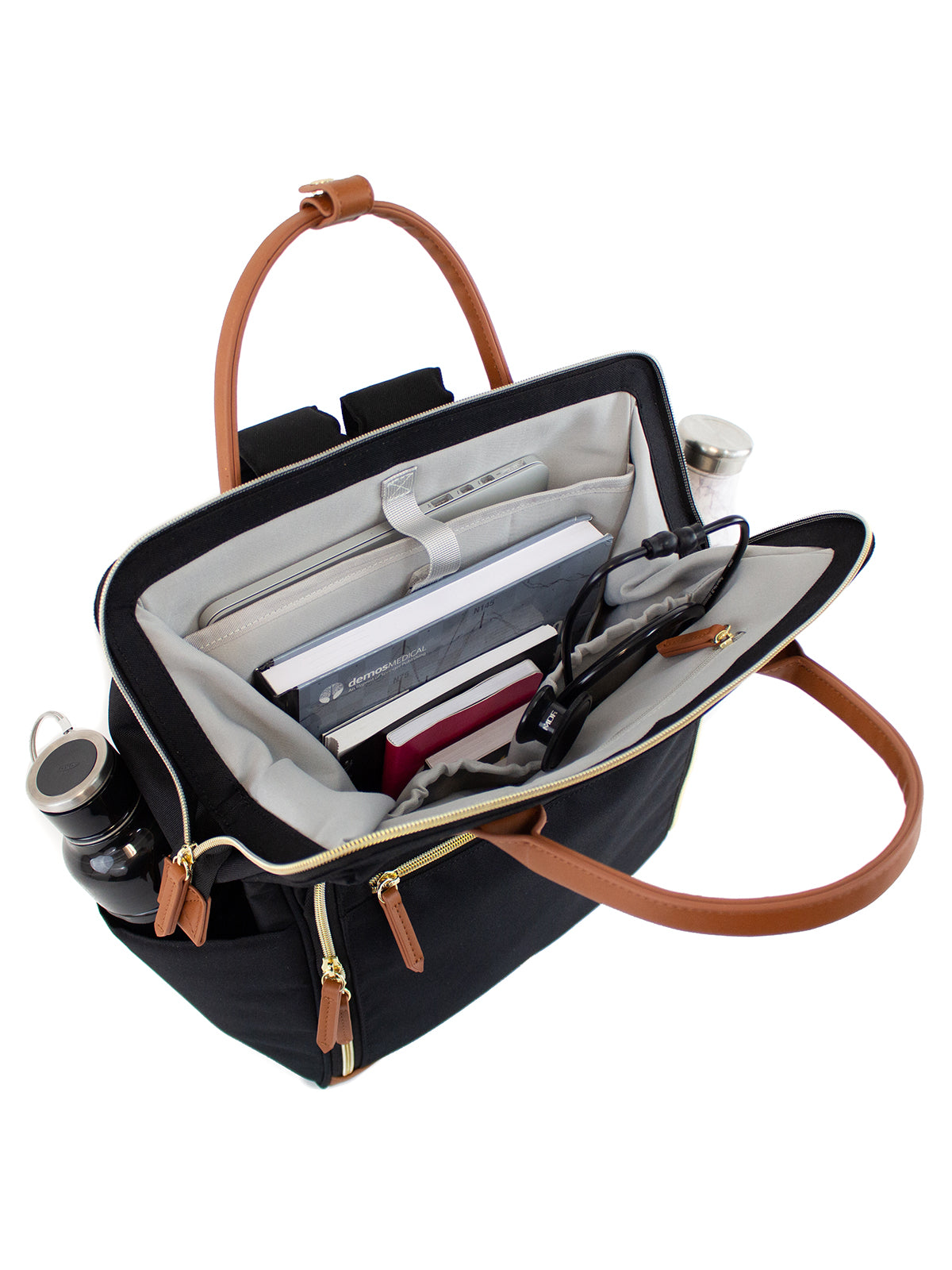 Water-Resistant Clinical Backpack - NB003 - Black