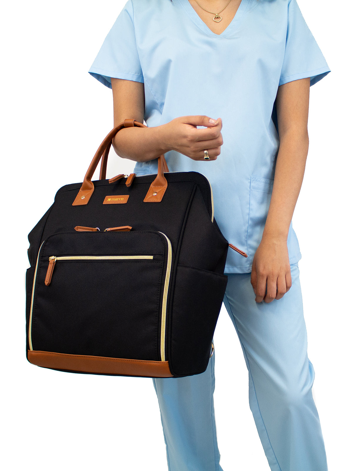 Water-Resistant Clinical Backpack - NB003 - Black