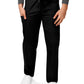 Unisex Natural-Rise Drawstring Tapered Leg Pant - 504 - Black