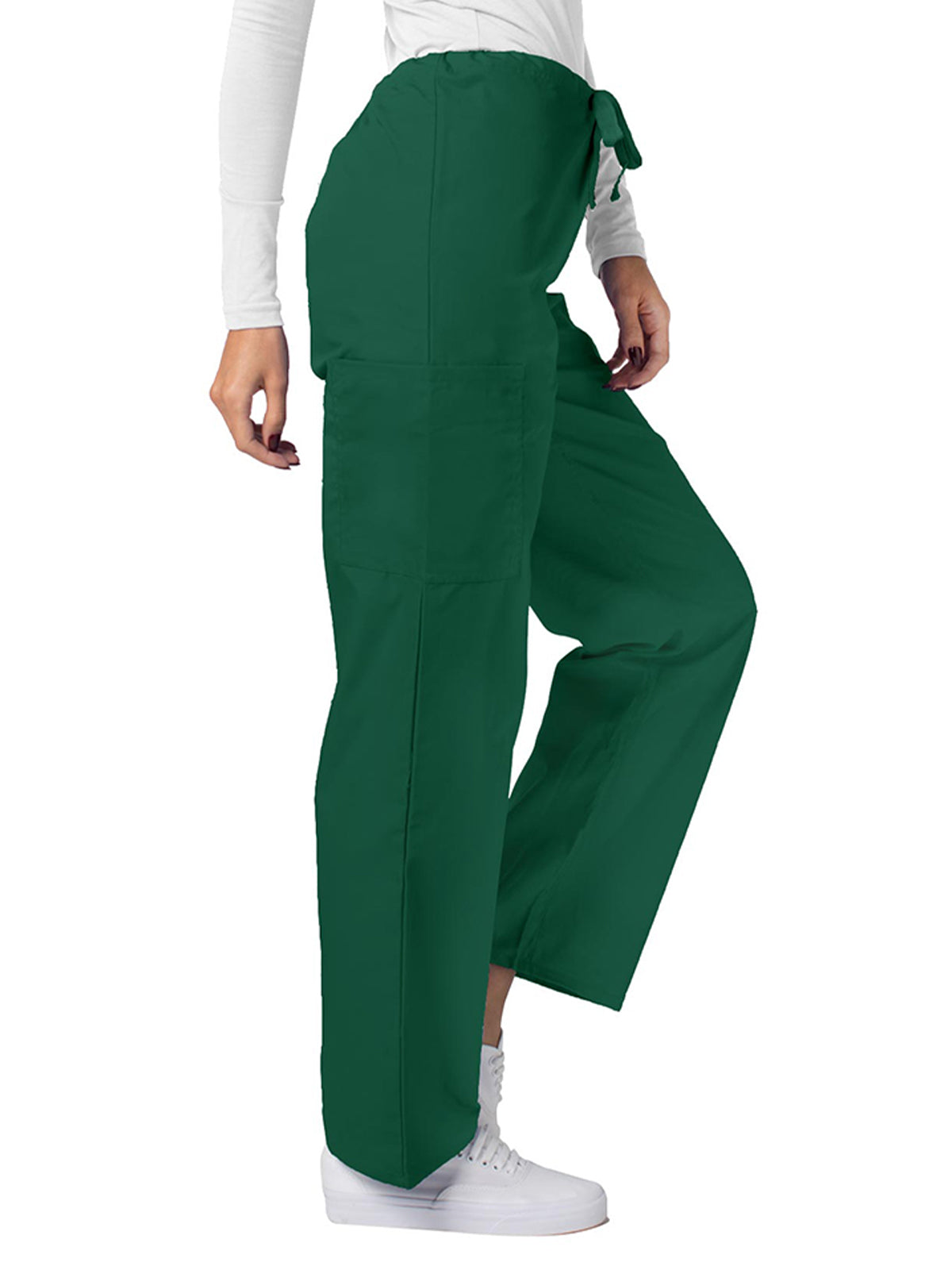 Unisex Natural-Rise Drawstring Tapered Leg Pant - 504 - Hunter Green