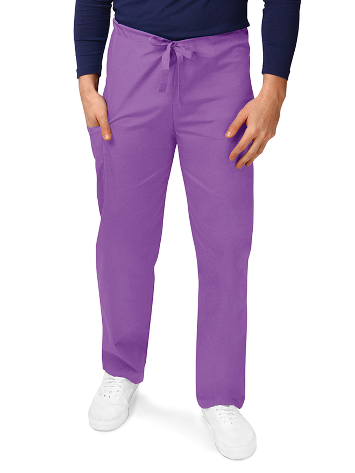 Unisex Natural-Rise Drawstring Tapered Leg Pant - 504 - Lavender
