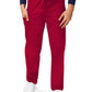 Unisex Natural-Rise Drawstring Tapered Leg Pant - 504 - Red