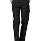 Women's Natural-Rise Multipocket Cargo Tapered Leg Pant - 506 - Black