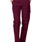 Women's Natural-Rise Multipocket Cargo Tapered Leg Pant - 506 - Burgundy