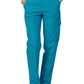 Women's Natural-Rise Multipocket Cargo Tapered Leg Pant - 506 - Teal Blue