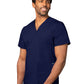 Unisex 3-Pocket V-Neck Top - 601 - Navy