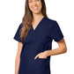 Unisex 3-Pocket V-Neck Top - 601 - Navy