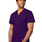 Unisex 3-Pocket V-Neck Top - 601 - Purple