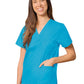 Unisex 3-Pocket V-Neck Top - 601 - Turquoise