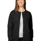 Women's Round Neck Jacket - 602 - Black