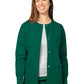 Women's Round Neck Jacket - 602 - Hunter Green