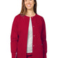 Women's Round Neck Jacket - 602 - Red