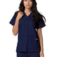 Women's Double Pocket Snap Front Top - 604 - Navy