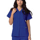 Women's Double Pocket Snap Front Top - 604 - Royal Blue