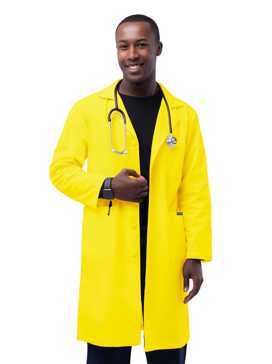 Unisex Five-Pocket 39" Lab Coat - 803 - Neon Yellow