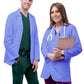 Unisex Three-Pocket 31" Consultation Lab Coat - 805 - Ceil Blue